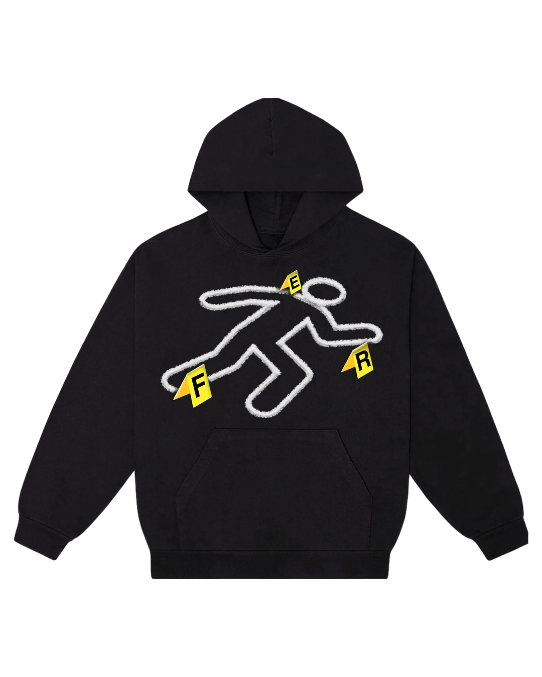 Crime Scene Hoodie Black