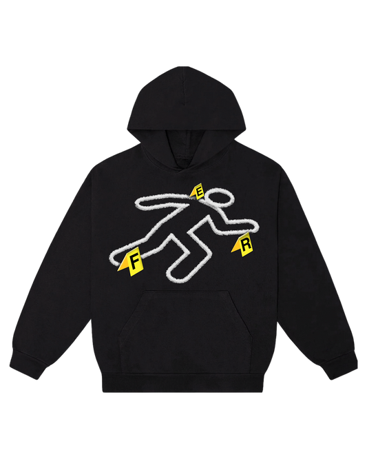 Crime Scene Hoodie Black